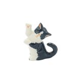Cat Black/White Standing