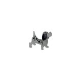 Glass Dog Black Mini