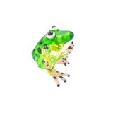 Glass Green Frog Sitting