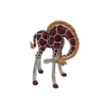 Glass Giraffe Head Back Small