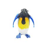 Glass Blue Penguin Large