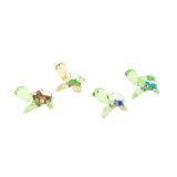 Glass Gold Shell Turtle Mini