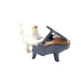 Musical White Hen-Piano