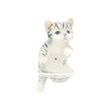Porcelain Climbing Cat Grey