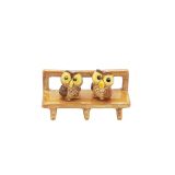 Owls on Bench 3 Piece