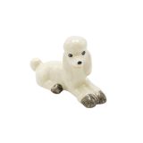 White Poodle Sitting