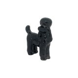 Black Poodle Standing