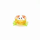 Glass Orange Crab Mini