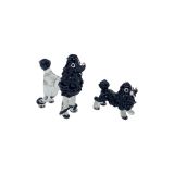 Glass Poodle Set Black