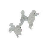 Glass Poodle Set White