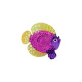 Glass Pink & Purple Fish Small