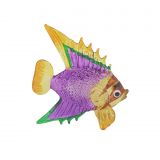 Glass Angel Fish Purple Large