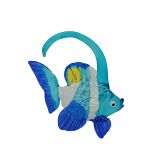 Glass 1 Fin Blue Fish Small