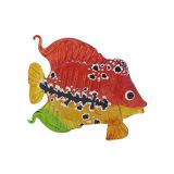 Glass Sea Fish Red Large