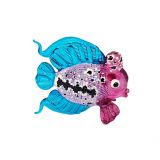 Glass Sea Fish Pink Small