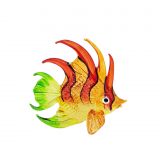 Glass Sea Fish Orange Small