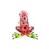 Glass Red Dot Frog Small