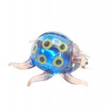 Glass Blue Lady Bug Large