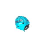 Glass Lady Beetle Mini Aqua