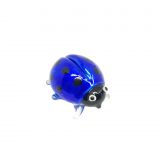 Glass Lustre Lady Beetle Blue