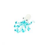 Glass Blue Octopus Mini