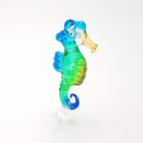 Glass Green Seahorse Large