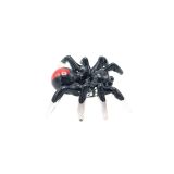 Glass Red Back Spider Mini