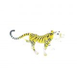 Glass Yellow Tiger Small