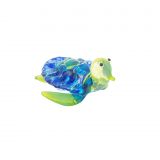 Glass Blue Turtle Small