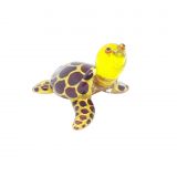 Glass Brown Lustre Turtle 