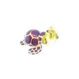 Glass Brown Lustre Turtle Mini