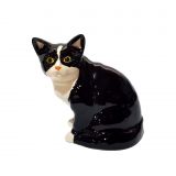 Money Box - Black & White Cat