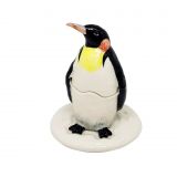 Porcelain S&P Penguin & Tray