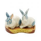 Salt & Pepper Rabbit W/Base