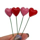 Heart Pin Red/Pink 4 Set