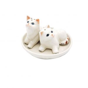 Salt & Pepper Cat-White